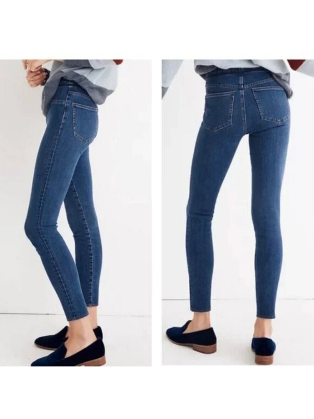 NEW Madewell Pull-On Elastic Waist Band The Anywhere Jeans Skinny Stretchy Sz 30